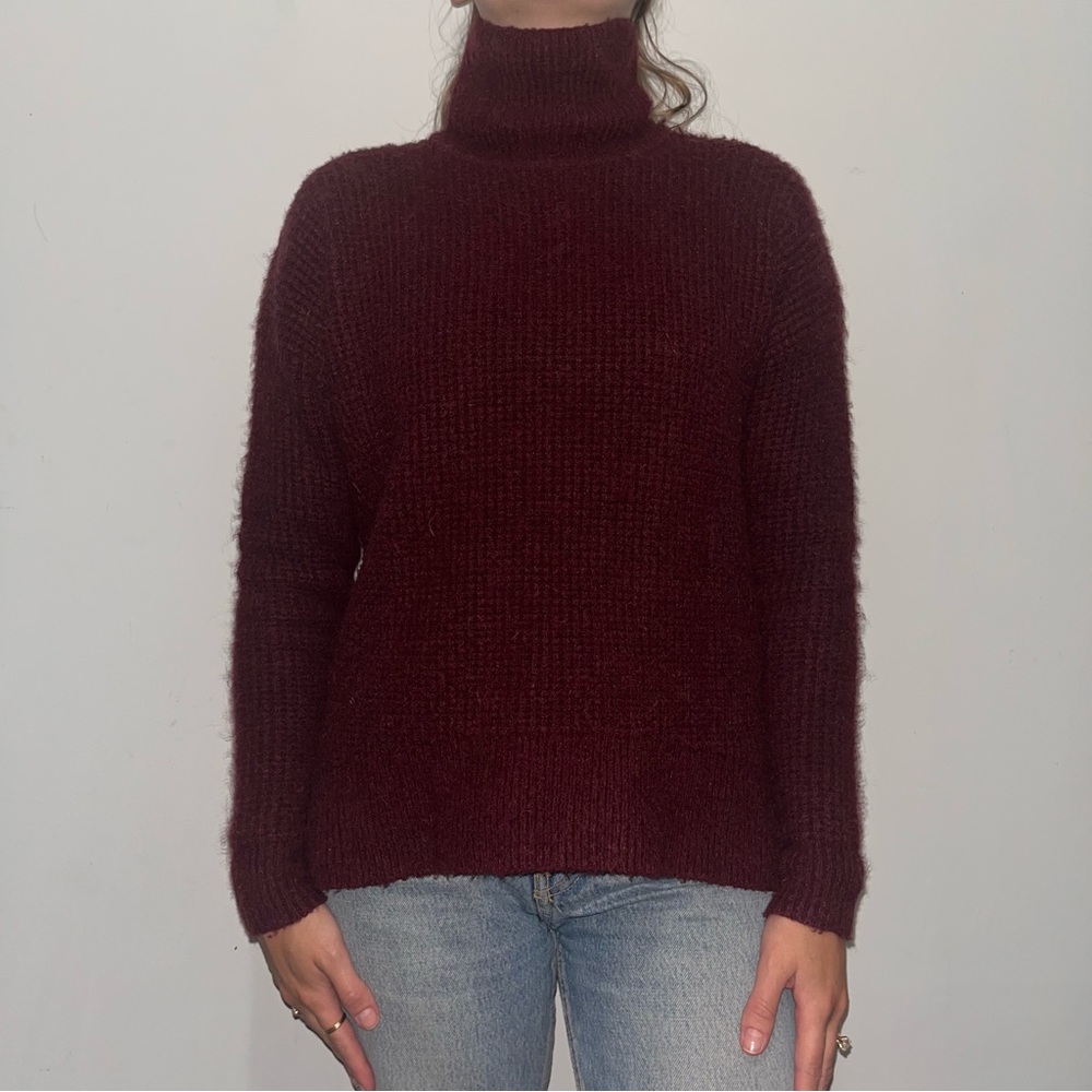 Madewell Maroon Knit Sweater Size XS